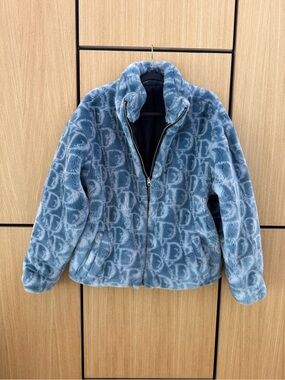 Vandy the Pink Vior Men’s Blue and White Monogram Jacket